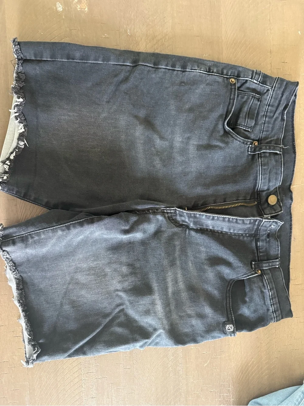Born Primitive Men's Dark Gray Frayed Hem Athletic Shorts